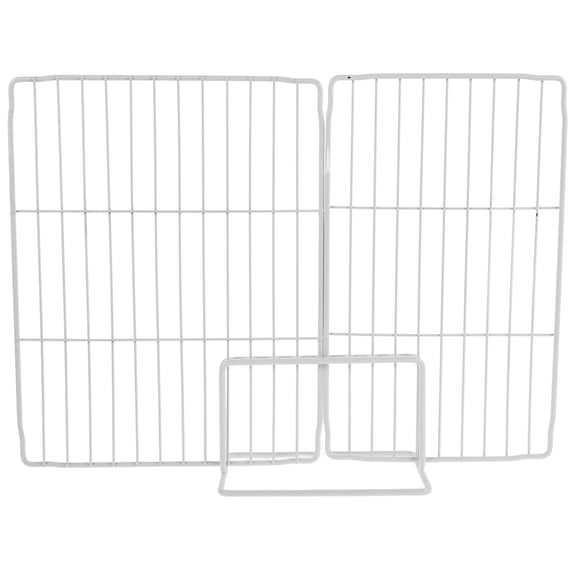 Niceauty White Metal Fridge Divider Mesh Panel for Effective Freezer Partitioning