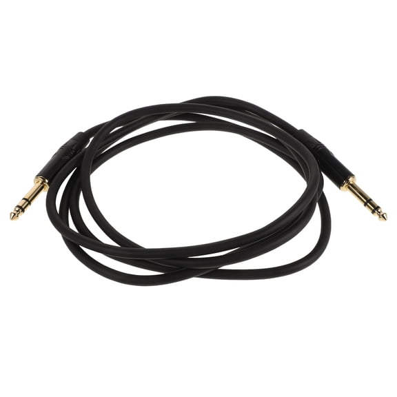 Niceauty Guitar Audio Cable Black Copper Zinc Alloy Pvc 1 Set for Music Performance
