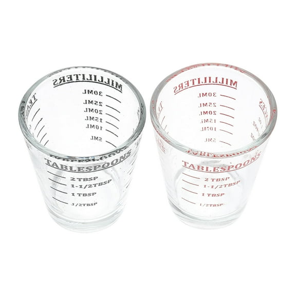 Niceauty Heavyweight Glass Measuring Cup for Accurate Measuring in Kitchen and Cocktails 30ML Transparent