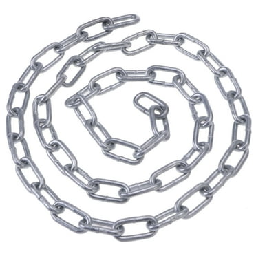 2 Pack Heavy-Duty 304 Stainless Steel Chains - 1/4 X 39 Inch Straight Link Coil Chains For Towing, Hanging & Outdoor Use