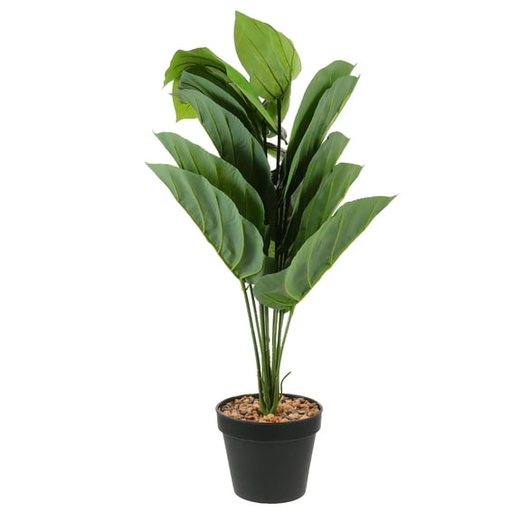 Niceauty Japanese Bonsai Tree Green Plastic Pot-shaped for Friends Office Decor 1 Set