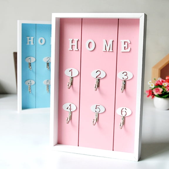 Niceauty Wall Mounted Key Holder with Steel Hooks Elegant Finish for Home and Office