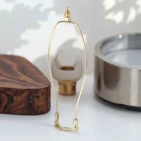 Niceauty Table Lamp Frame Lamp Shade Bracket Alloy Plating 1 Set for Living Room