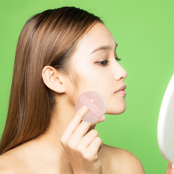 Niceauty 4Pcs Pink Powder Puff Cosmetic Sponge for Quick Gentle Makeup Application Free Hands
