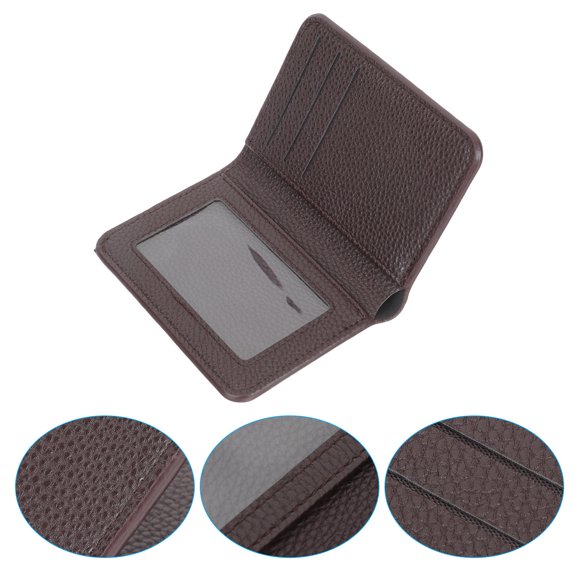 Niceauty Men Wallet PU Coffee 1Pcs Practical Zip Wallet for Daily Use and Travel