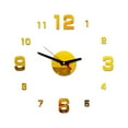thumbnail image 1 of Niceauty Large Golden Acrylic Decorative Wall Clock Frameless Design for Stylish Wall Decoration, 1 of 7