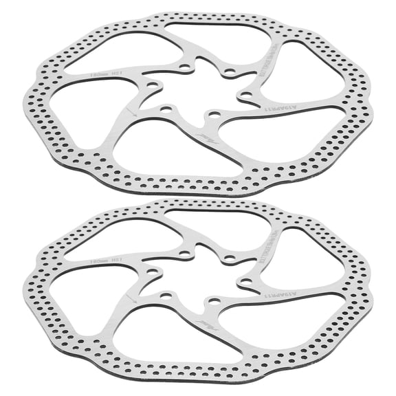 Niceauty 2Set Silver Disc Brake Kit for Mountain Bicycle Rear Wheel