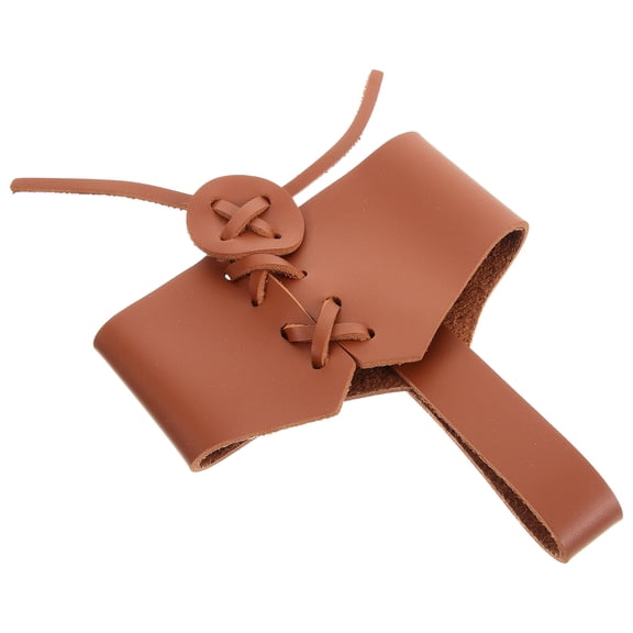 Niceauty Mug Cover Light Brown PU Carrying Strap For Tea Time 1Pack