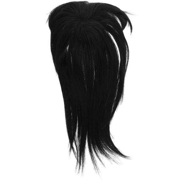 Niceauty Clip In Hair Pieces Wiglet Hairpiece High Temperature Fiber Black 1 Pcs Hair Volume Enhancement for Women