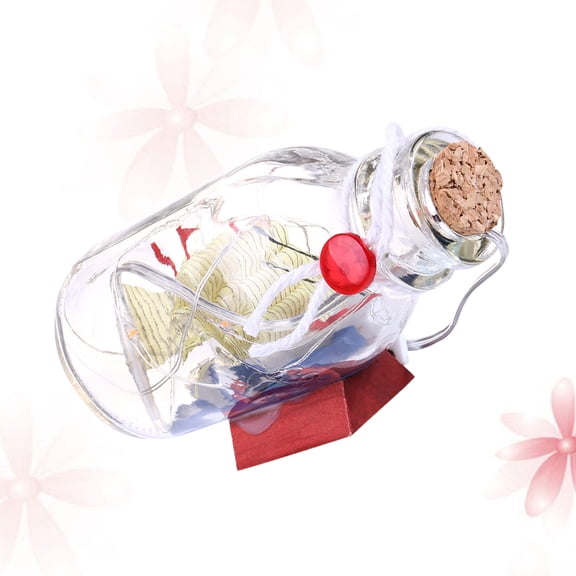 Niceauty LED Night Lamp Drift Bottle Design Sailboat Table Light Decorative Home Ornament