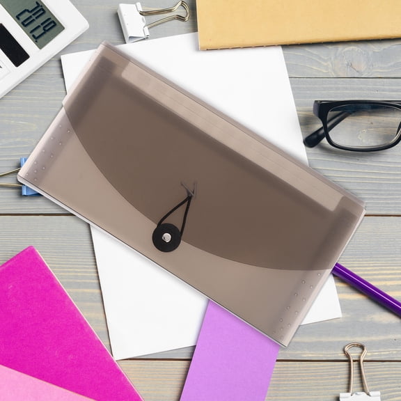 Niceauty Organization Folder Black Accordion Binder Black PP Document Storage School Use 1Set