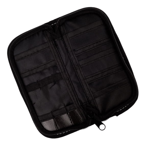 Niceauty Multi Grid Oxford Cloth Darts Organizer Pouch with Smooth Zipper Black