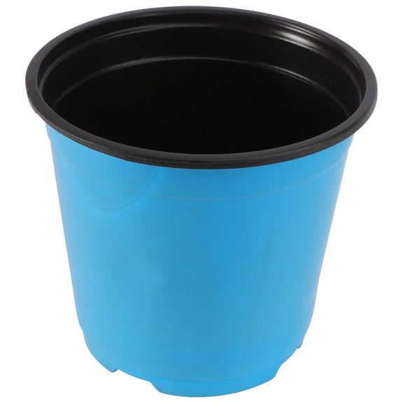Niceauty Large Round Blue Plastic Flower Pot Durable Bucket for Tree and Rose