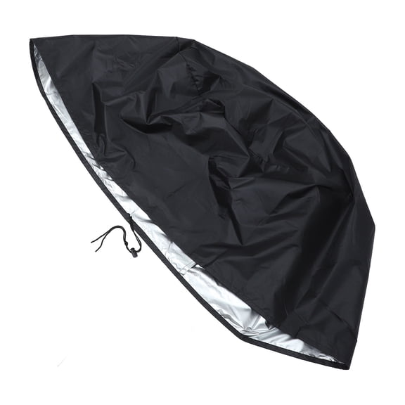 Niceauty Outdoor Fire Pit Cover Black Heavy Duty Chiminea Protective Sleeve with Rainproof Sunproof Material