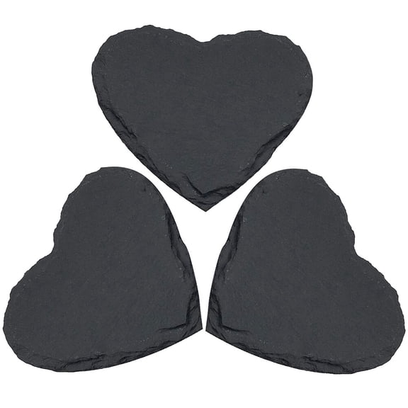 Niceauty Personalized Food Tray for Kitchen Black Manufactured with 3Pcs Heart Shaped