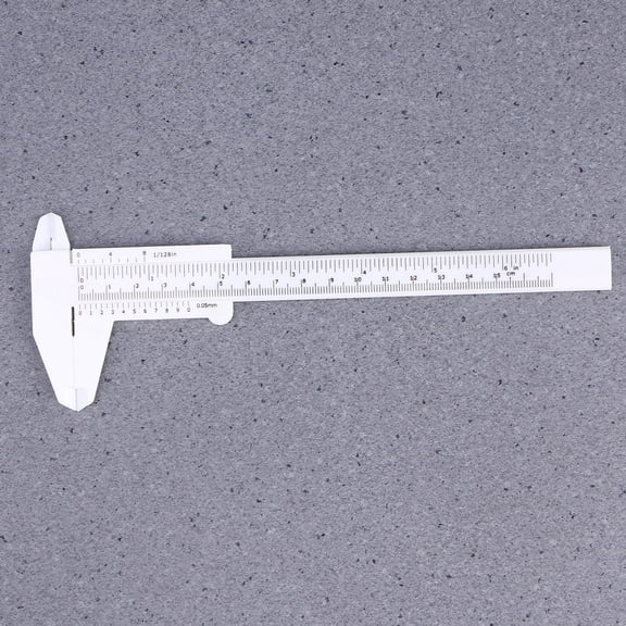 Niceauty White Plastic Caliper Gauge for Internal and External Measurements