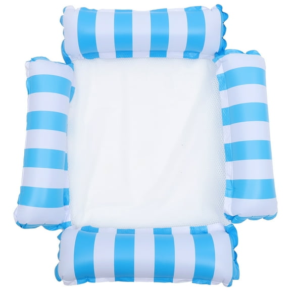Niceauty Inflatable Sky Blue Pool Floating Hammock Chair Mesh Recliner for Swimming