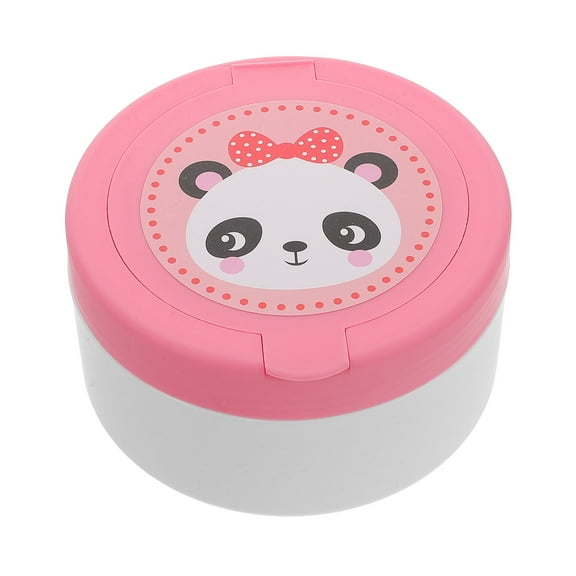 Niceauty Pink Body Powder Puff and Container Soft Fluffy Puff with Handle for Home Use