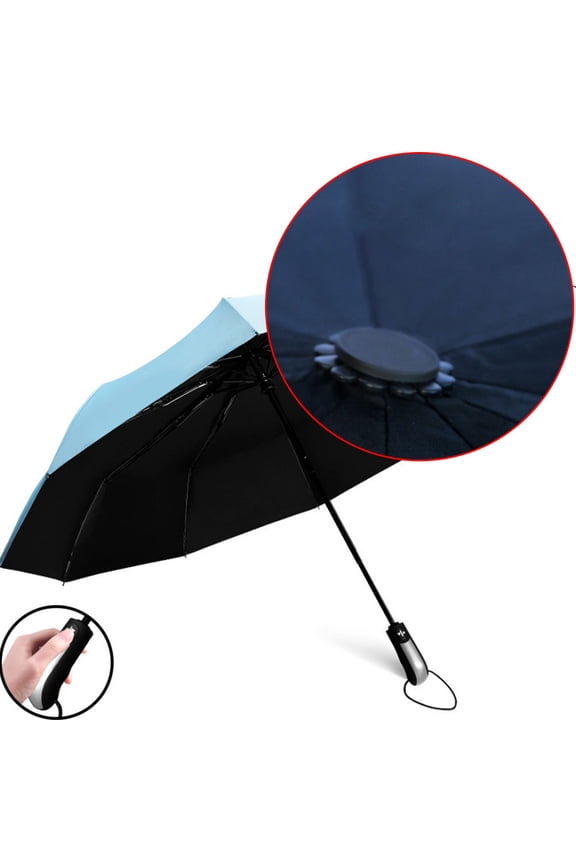Auto Umbrella Fully Automatic -Blue Cloth 1Pcs