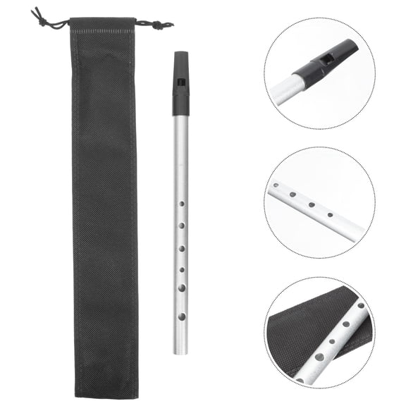 Niceauty Practice Clarinet 6-hole Clarinet Metal Wind Instrument Excellent Sound Making 1Set