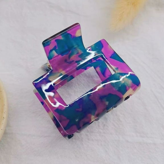 Niceauty Hair Clips Women Hair Claw Clip Purple Acetate 1Set