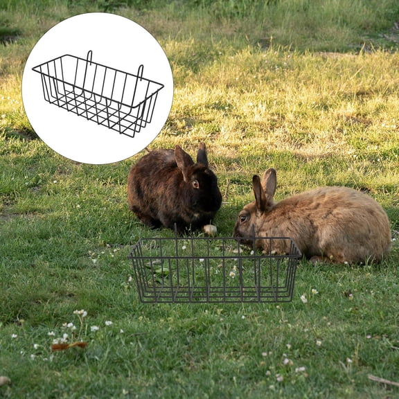 Niceauty Bunny Holder Wear-Resistant Iron Convenient Feeding for Small Animals
