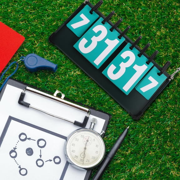 Niceauty Flip Score Board Sports Scoreboard Coated Paper for Volleyball Competitions 1Pcs