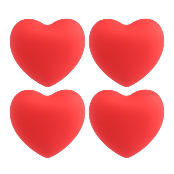 Niceauty Red Heart Handle Drawer Pulls for Cabinet Furniture Chic MultiPurpose Use Made of Durable Plastic 4pcs