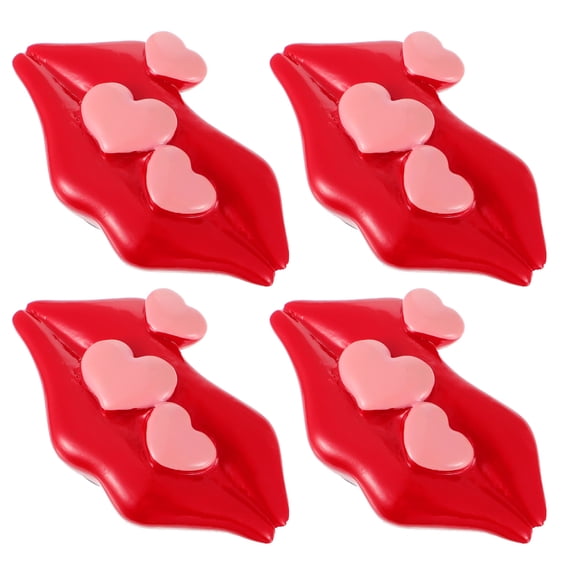 Niceauty Magnetic Sticker Fridge Stickers Magnet Resin Magnetic Attachment Friends Kitchen Use 4Pcs