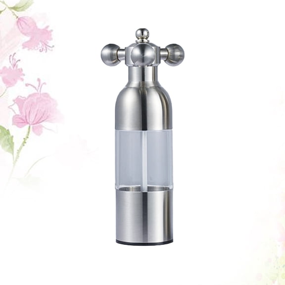 Niceauty Hand Spice Grinder Kitchen Tool Silver 1Set