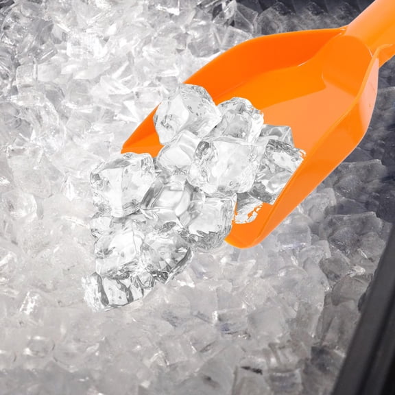 Niceauty Plastic Refrigerator Ice Scraper Orange for Efficient Freezer and Kitchen Deicing