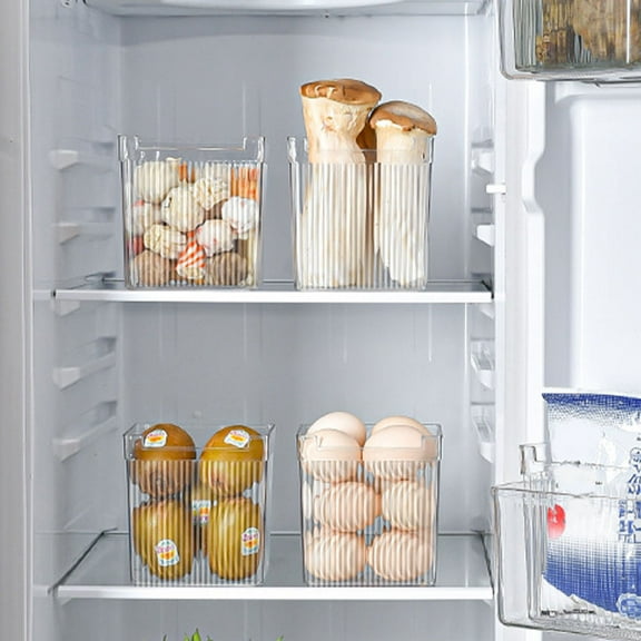 Niceauty Transparent Refrigerator Door Organizer Box for Kitchen Food Storage