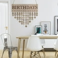 thumbnail image 1 of Niceauty Family Sign Wall Decor DIY Calendar Beige Rectangular Board 1Pcs Reminder, 1 of 5