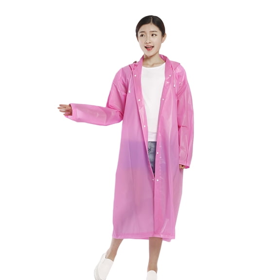 Niceauty Reusable Lightweight Weather Resistant Raincoat PEVA 1Pack Unisex for Camping Rainy Day