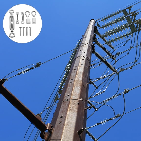 Niceauty Round Eye Stainless Steel Tensioner Turnbuckle for Construction 1 Set