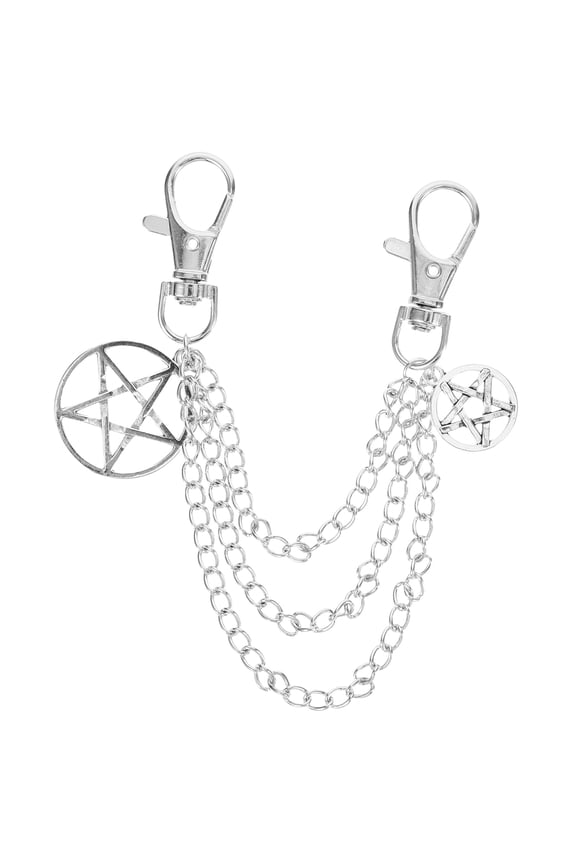 Shoe Jewelry for Sneakers Alloy Silver 1Pcs Chain Design Accessory