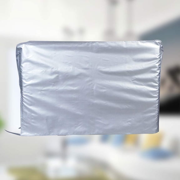Niceauty Silver Waterproof Air Conditioner Cover for Dustproof Use Polyester Fibre Fits 900015000