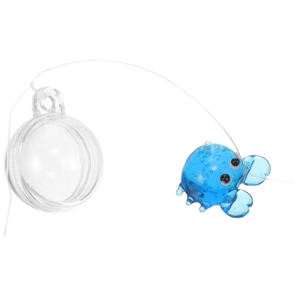 Niceauty Sky-blue Floating Crab Ornament for Decoration Glowing in the Material Fits Most