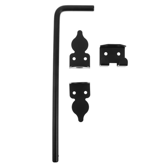 Niceauty Heavy Duty Gate Bracket with Cane Bolt for Wood Fence and Door