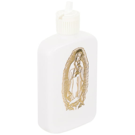 Niceauty Refillable Holy Water Bottle Catholic Cross Pattern Decorative Small Portable Flask