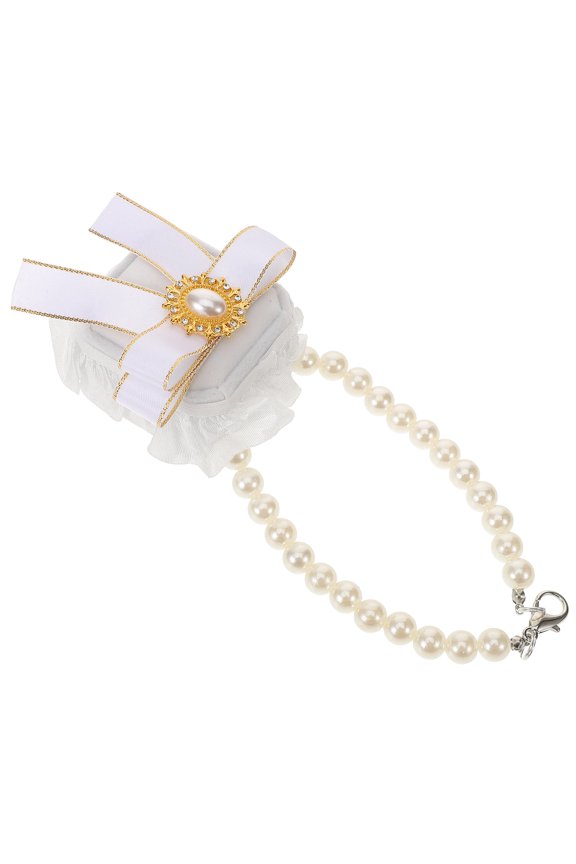 Small Ring Storage Case for Pet Dog Wedding Accessories Red 1Pcs