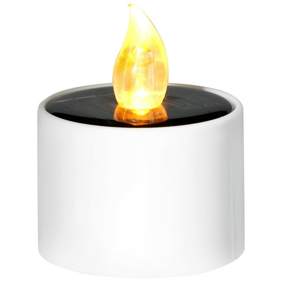 Niceauty Solar Tea Light Candle Lamp Assorted Color Durable ABS for Party Decor Ideal for Weddings 4.5 Inch