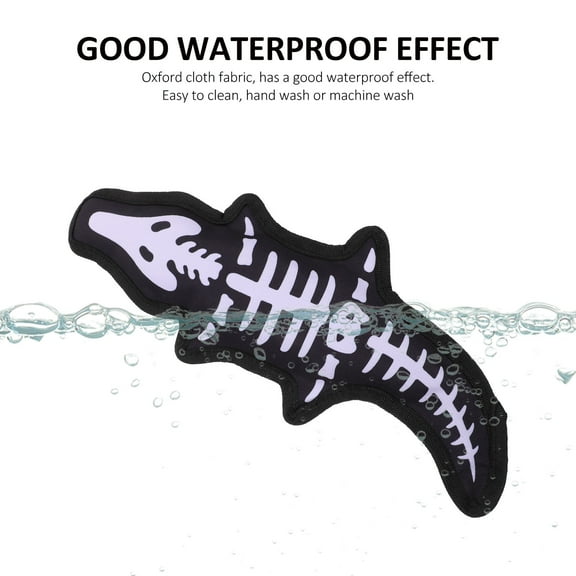 Niceauty Squeaky Dog Chew Toys Dog Molar Bite Toy Oxford Cloth Black 1Set