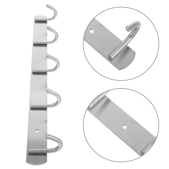 Niceauty Heavy Duty Stainless Steel Hooks for Outdoor Use with Solid Design and Sleek Plated Silver Color
