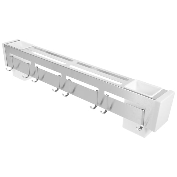 Niceauty Stainless Steel Plated Silver Wall Cutter Holder Stand for Kitchen with Compact Space Saving