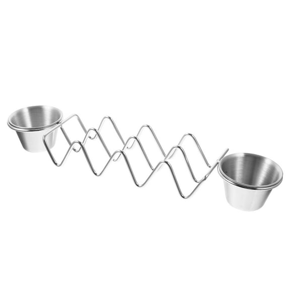 Niceauty Taco Holder Stand Multi Color Stainless Steel 1Set