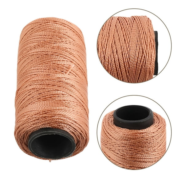 Niceauty Traditional Violin String Waxed String Light Brown Tuning for Music Practice 1 Roll