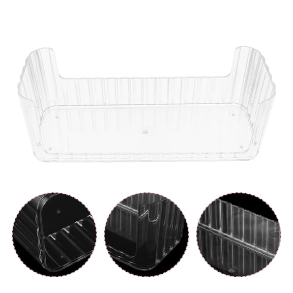 Niceauty Space Saving Transparent Vanity Storage Organizer Tray for Bathroom Cabinet and Table Use