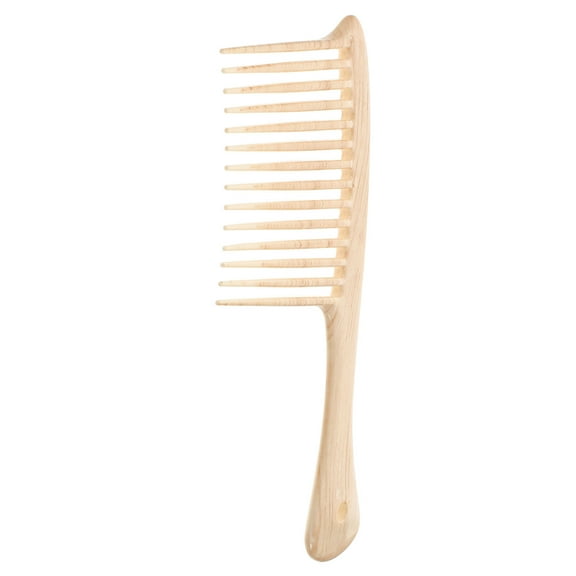 Niceauty Styling Comb with Large Tooth Spacing for Easy Knot Removal and Detangling in Beige Color