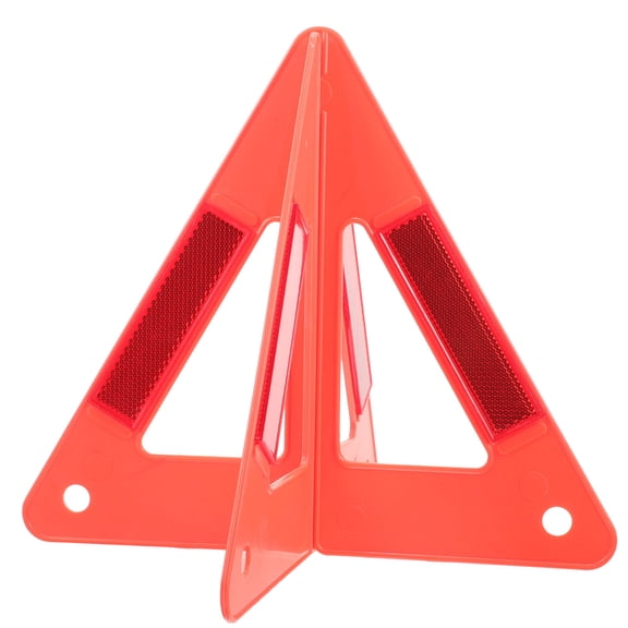 Niceauty 1Set Lightweight Red Reflective Road Safety Triangle Sign for Car Emergency